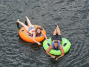 Couple Tubing Lehigh and Delaware Twin Rivers