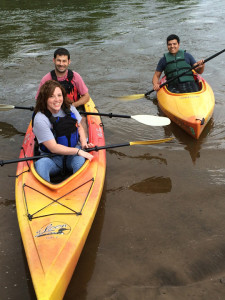 Kayaking on the Delaware River at Twin Rivers
