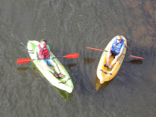 Guys Kayaking Lehigh and Delaware Twin Rivers