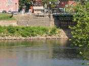 Easton, PA view along Twin Rivers Tubing